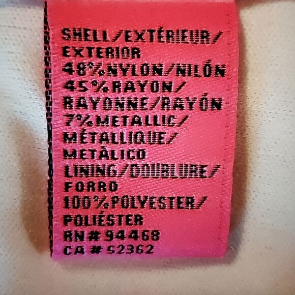 NWT Betsey Johnson Ivory & Gold Lace Trumpet Sleeve Tie Back Dress Size 12 - Picture 7 of 8